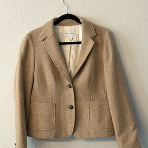 Women's Tan Wool Blazer